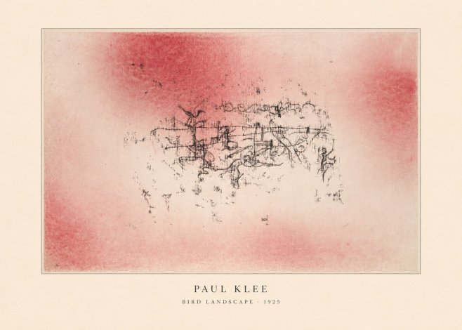 Paul Klee Bird Landscape No4 - Poster