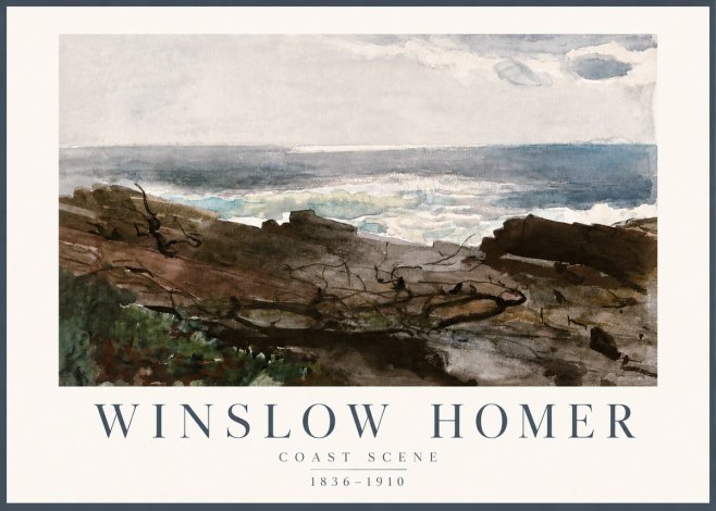Winslow Homer Coast Scene No4 - Poster