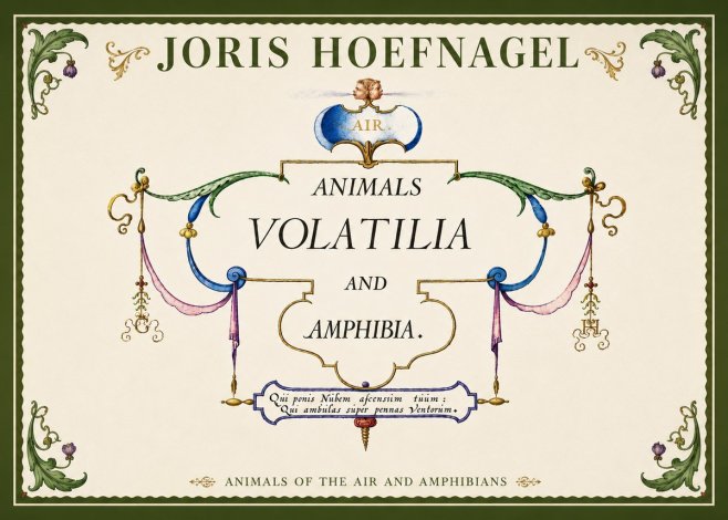 Joris Hoefnagel Animals Volatilia and Amphibia. No5 - Poster