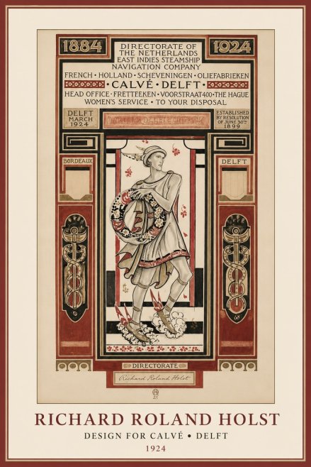 Richard Roland Holst Design for Calvé • Delft No1 - Poster