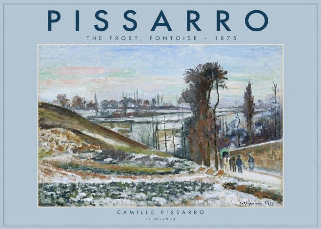 Pissarro The Frost, Pontoise No2 - Poster