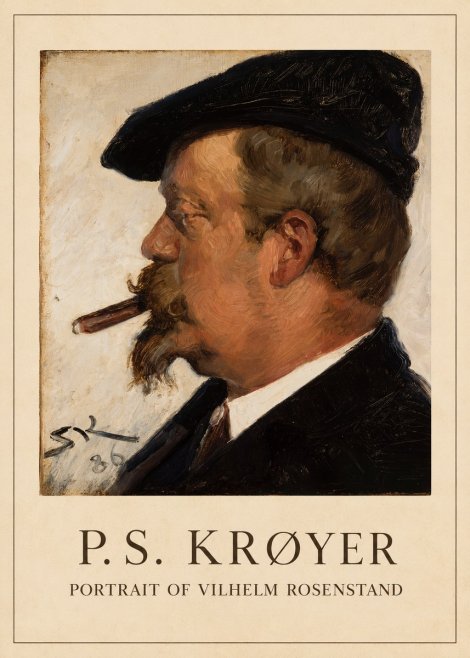 P.S. Krøyer Portrait of Vilhelm Rosenstand No1 - Poster