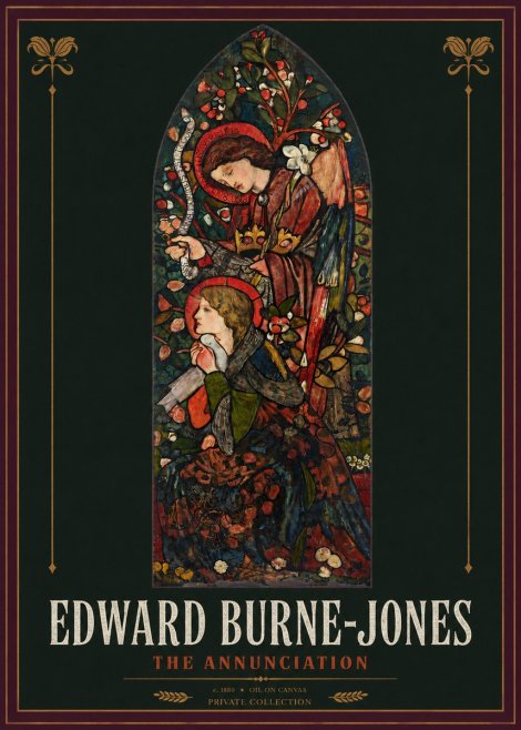 Edward Burne-Jones The Annunciation I No2 - Poster