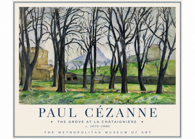 Paul Cézanne The Grove at La Châtaignière No3 - Poster