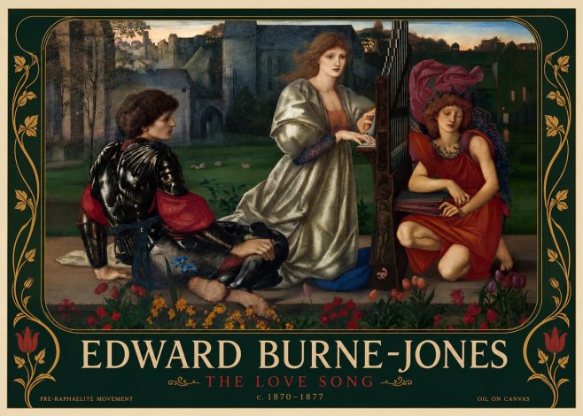 Edward Burne-Jones The Love Song No5 - Poster