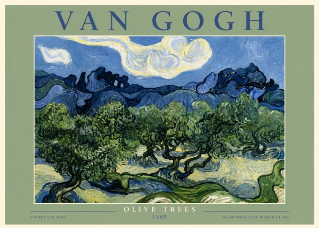 Van Gogh Olive Trees No5 - Poster