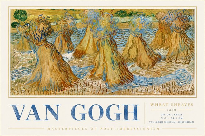 Van Gogh Wheat Sheaves No6 - Poster