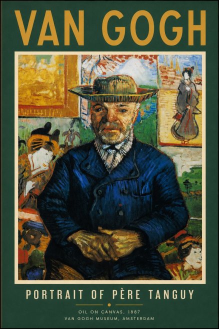 Van Gogh Portrait of Père Tanguy II No2 - Poster