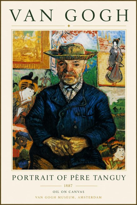 Van Gogh Portrait of Père Tanguy II No4 - Poster