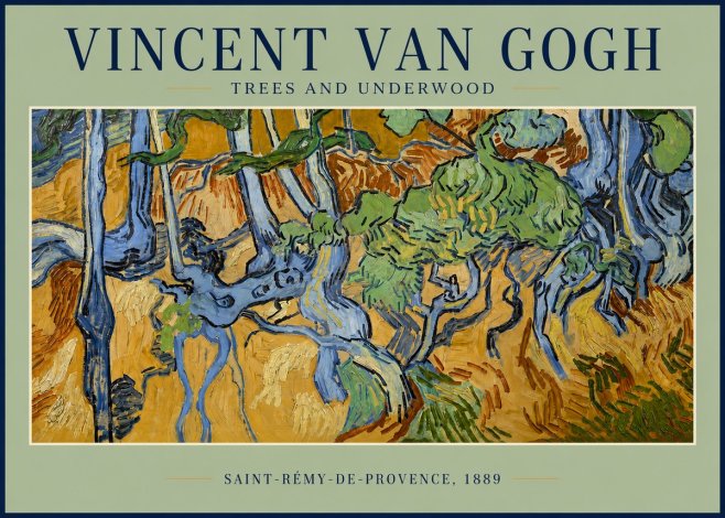 Van Gogh Trees and Underwood No2 - Poster