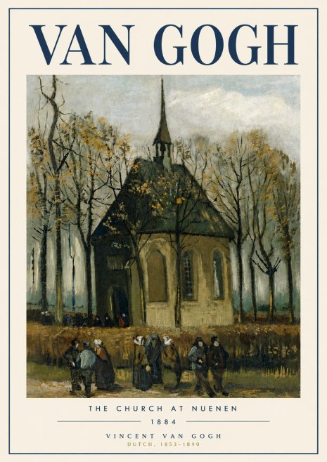 Van Gogh The Church at Nuenen No5 - Poster