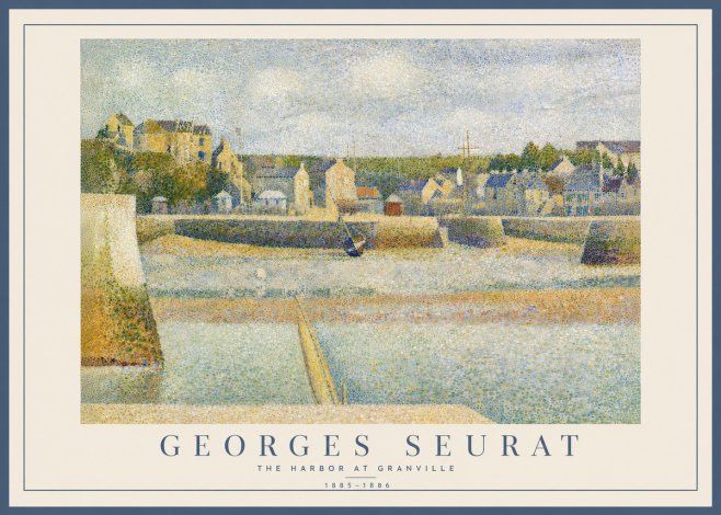 Seurat The Harbor at Granville No5 - Poster