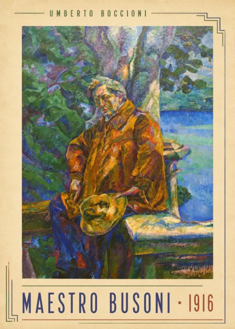 Umberto Boccioni Maestro Busoni No6 - Poster