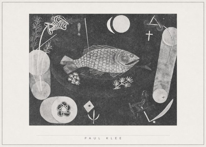 Paul Klee Abstract Fish No5 - Poster