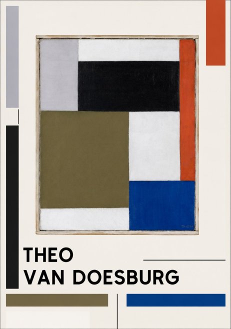Theo van Doesburg Composition Xxii No1 - Poster