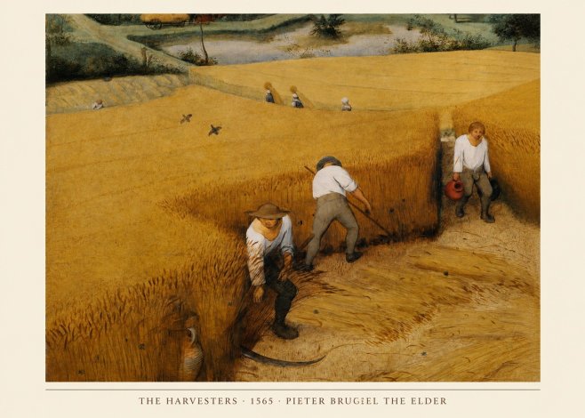 Pieter Bruegel The Harvesters IV No4 - Poster
