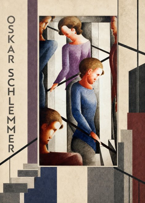Oskar Schlemmer Staircase Figures I No3 - Poster