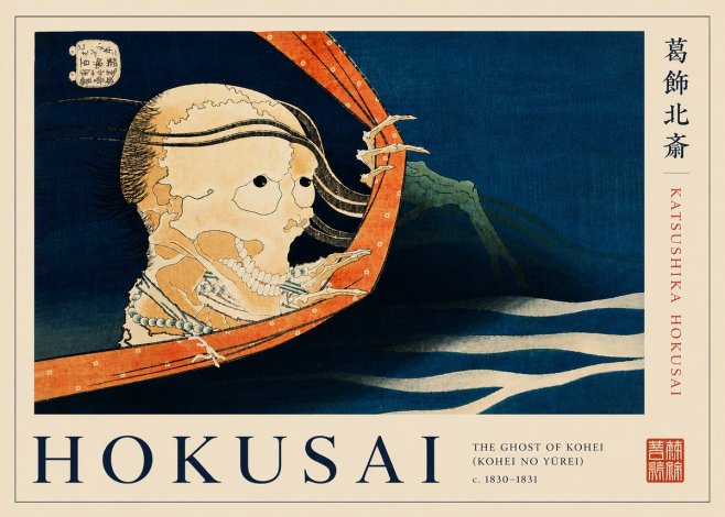 Katsushika Hokusai The Ghost of Kohei (Kohei No Yūrei) No8 - Poster
