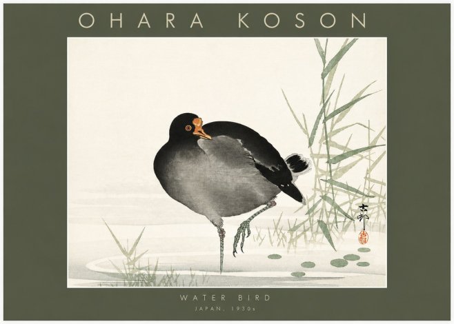 Ohara Koson Water Bird No2 - Poster