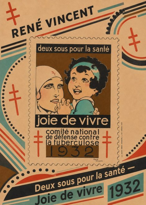 René Vincent Deux Sous Pour La Santé - Joie De Vivre No5 - Poster