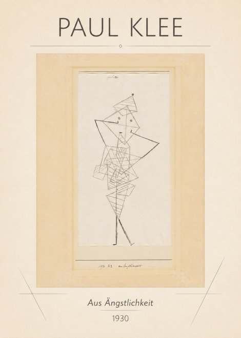 Paul Klee Aus Ängstlichkeit No1 - Poster