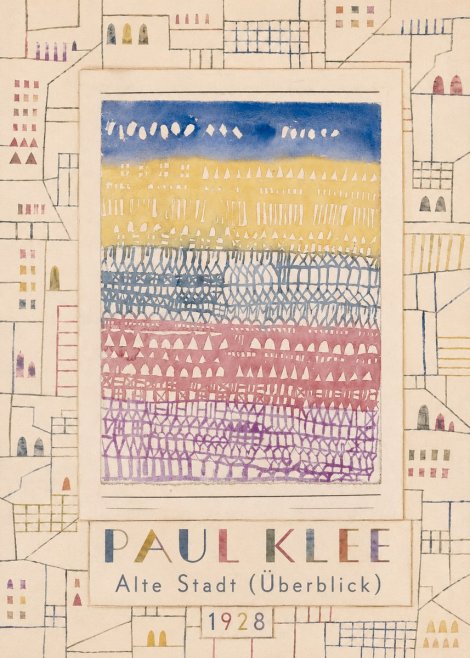 Paul Klee Alte Stadt (Überblick) No4 - Poster