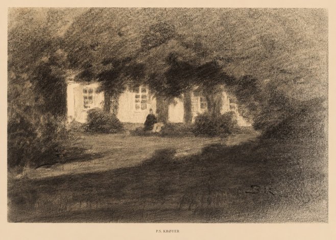 P.S. Krøyer Fra Krøyers Hus Og Have I Skagen No6 - Poster