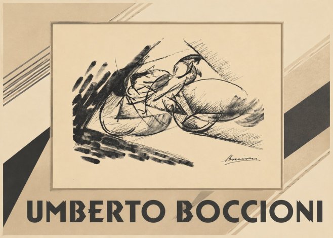 Umberto Boccioni Dynamism of a Cyclist I No1 - Poster