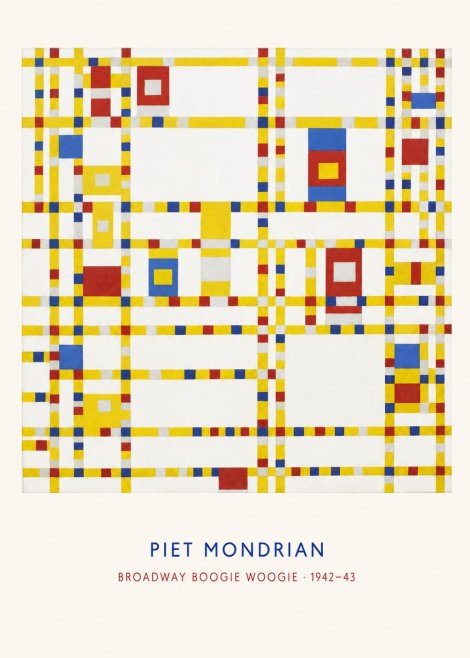 Piet Mondrian Broadway Boogie Woogie No6 - Poster