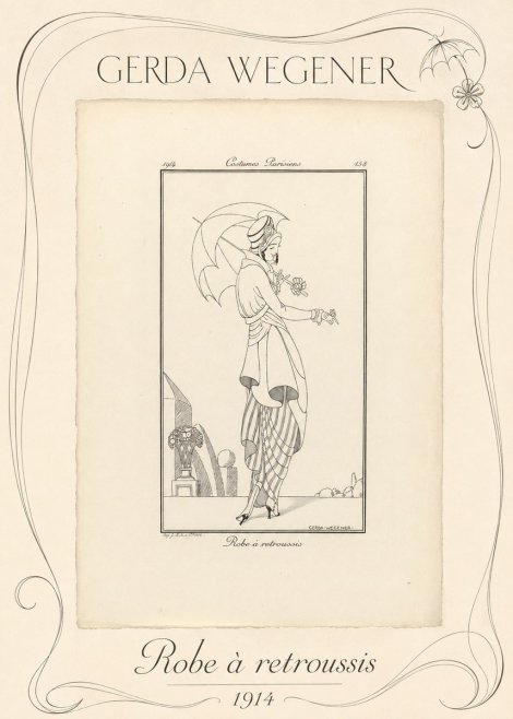 Gerda Wegener Robe À Retroussis No3 - Poster