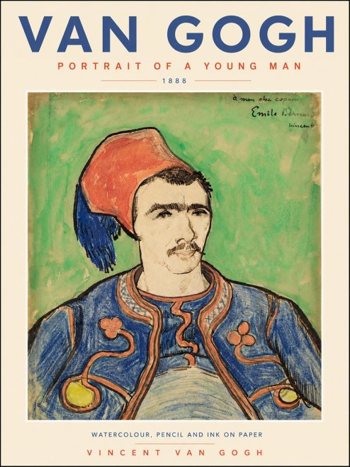 Van Gogh Portrait of a Young Man No4 - Poster