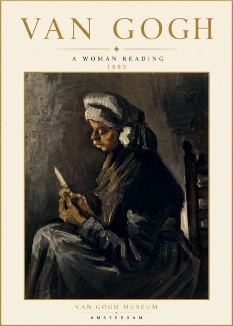 Van Gogh A Woman Reading No5 - Poster