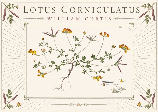William Curtis Lotus Corniculatus I No3 - Poster