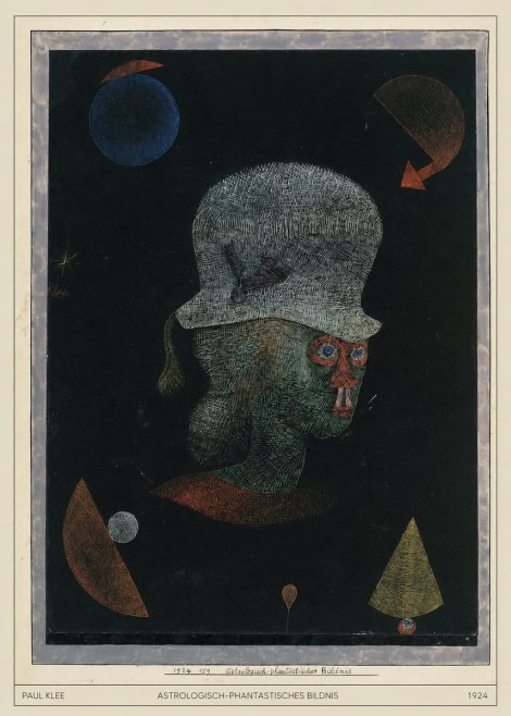 Paul Klee Astrologisch-phantastisches Bildnis No4 - Poster