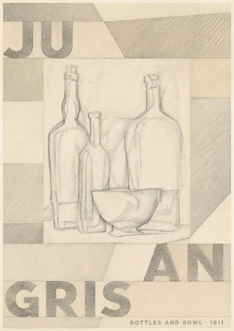 Juan Gris Bottles and Bowl No4 - Poster