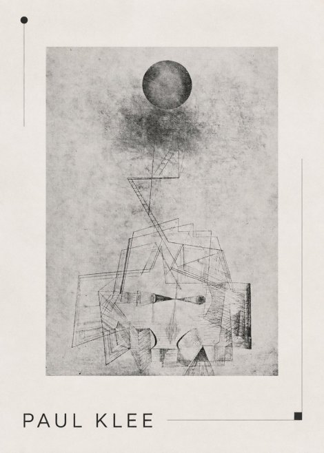 Paul Klee Abstract Study with Sphere and Ladder No3 - Poster
