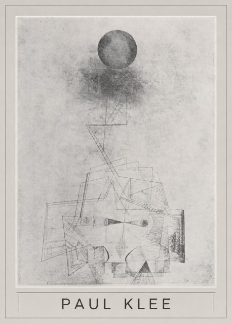 Paul Klee Abstract Study with Sphere and Ladder No5 - Poster