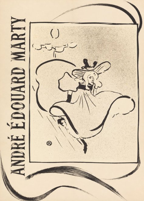 André Édouard Marty Elegant Woman with Hat No3 - Poster