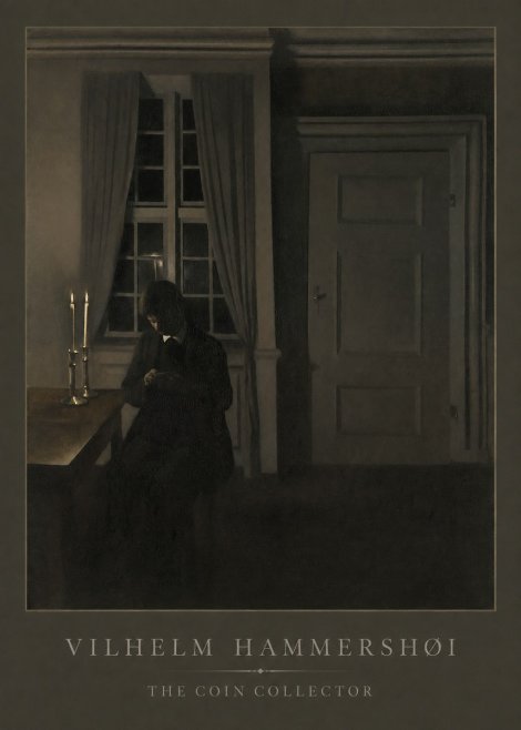 Vilhelm Hammershøi The Coin Collector No1 - Poster