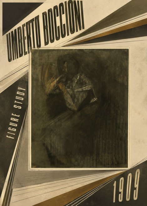 Umberto Boccioni Figure Study I No5 - Poster