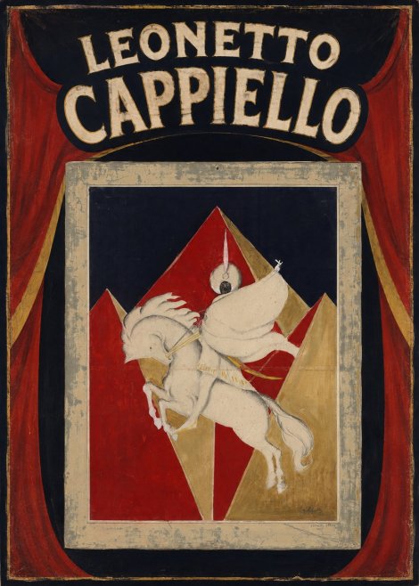 Leonetto Cappiello Rider on a White Horse No5 - Poster