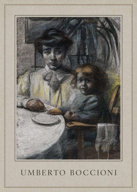 Umberto Boccioni Mother and Sister No5 - Poster