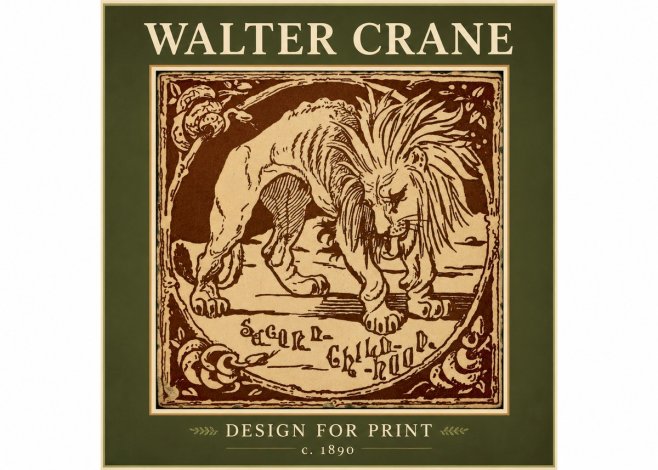 Walter Crane Sacred Childhood No2 - Poster