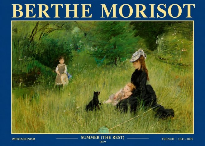 Berthe Morisot Summer (the Rest) No4 - Poster