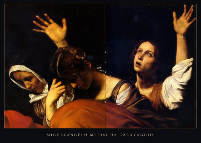 Michelangelo Merisi da Caravaggio The Entombment of Christ I No5 - Poster