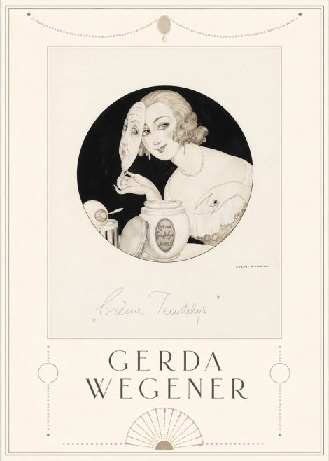 Gerda Wegener Crème Teindelys I No5 - Poster