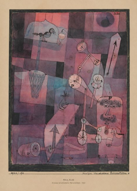 Paul Klee Analyse Verschiedener Perversitäten No5 - Poster