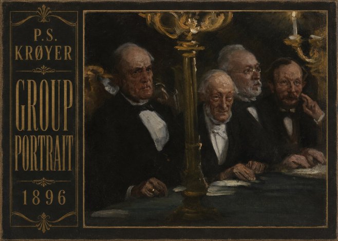 P.S. Krøyer Group Portrait No2 - Poster