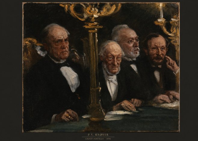 P.S. Krøyer Group Portrait No6 - Poster