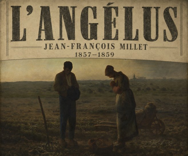 Jean-François Millet L'angélus I No6 - Poster
